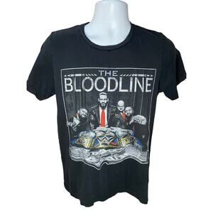 WWE The Bloodline Roman Reigns T-Shirt Men’s Size Medium Unisex Black